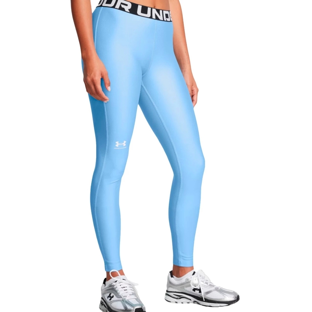 Under Armour Women's Leggings High Waisted Blue Activewear Gym Yoga Sport